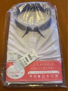 未開封　リクルートシャツ　スキッパー　半袖　就活　AOKI  LES MUESのサムネイル