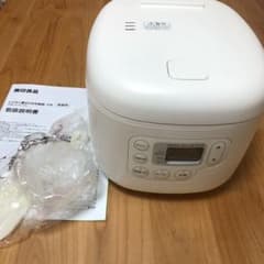 ※美品※無印良品    しゃもじ置き付き炊飯器 3合のサムネイル
