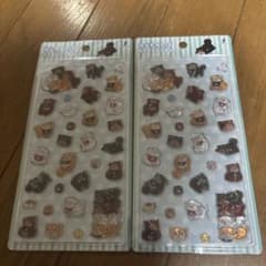 忠犬もちしば ぷっくりシール 2枚セット