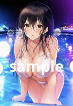 ♯0040 美女 かわいい アートポスター A4光沢写真用紙 コレクション用