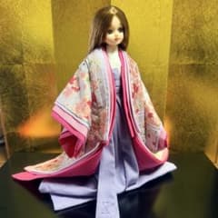No.328 ミニチュア着物 小袿 ~こうちぎ~十二単 リカちゃん 着せ替え