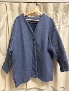 ノーカラー ジャケット ブルー系のサムネイル