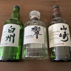 日本ウイスキー瓶セット（白州・響・山崎） - メルカリ