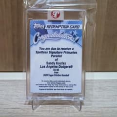 Sandy Koufax Topps Pristine Redemption