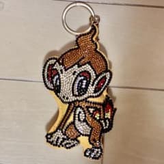 ポケモン ヒコザル　ラインストーン キーホルダーのサムネイル