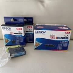 EPSON カメ　純正インク　増量　６色　9個セットのサムネイル