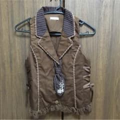 【axes femme】ネクタイ付ベスト【アクシーズファム】のサムネイル