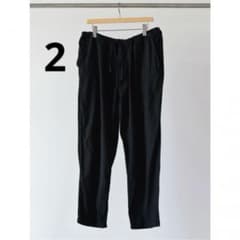 COMOLI】20SS ダンガリードローストリングパンツ BLACK/2 - メルカリ