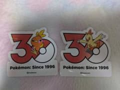 韓国限定 ポケモン ポップアップ 30周年 ステッカー アチャモ