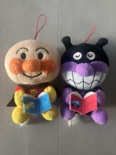 アンパンマン ばいきんまん ぬいぐるみ マスコット 2個セットのサムネイル
