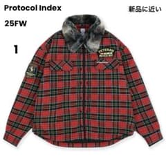 Protocol Index FUR FLANNEL JACKET RED - メルカリ
