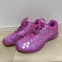【値下げ】YONEX バドミントンシューズ ピンク 25.0cm 箱無しのサムネイル