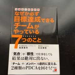なぜか必ず目標達成できるチームがやっている7つのこと : 実践的で効果抜群のサムネイル