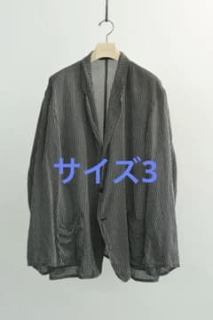 COMOLI ストライプジャケット 新品 サイズ3 26SS - メルカリ