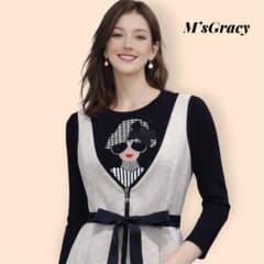 美品タグ付 2024カタログ掲載 M’S GRACY モチーフニット38 黒 美品タグ付 2024カタログ掲載 M'S GRACY モチーフニット38 黒 - メルカリ