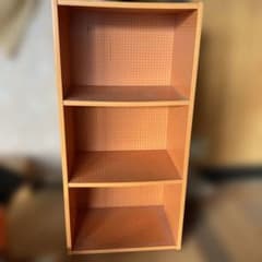 木製ラック 3段 昭和レトロポップ オレンジ - メルカリ