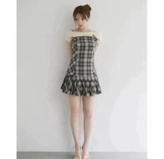andmary Karen check mini dress beigeのサムネイル