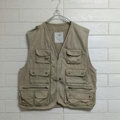 90s OLD GAP フィッシングベスト L ポケット アウトドア 古着MIX