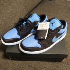 ナイキ　エアジョーダン1　ロー　ユニバーシティブルー27cmのサムネイル