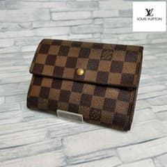 極美品　65 LOUIS VUITTON ダミエ 三つ折り財布　bj4 極美品 65 LOUIS VUITTON ダミエ 三つ折り財布 bj4 - メルカリ