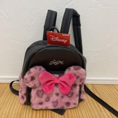 ミニーマウス　ピンクレオパード　バックパック　ディズニー　リュック　豹柄　未使用