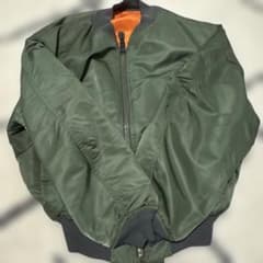 MA-1 フライトジャケット リバーシブル オリーブ オレンジ ビッグ