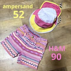 90cm 1歳　2歳　ショートパンツ　半ズボン　ハーフパンツ　帽子　セット　海のサムネイル