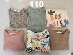 女の子 110 トップス ワンピース まとめ売り 6点セットのサムネイル