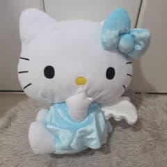 ハローキティ LLぬいぐるみ 水色エンジェル