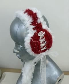 ハンドメイド 編みグラデーションイヤーマフのサムネイル