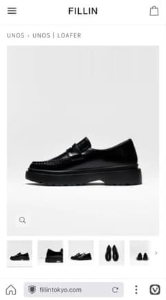FILLIN UNOS LOAFER BLACK 26cm 新品未使用 - メルカリ
