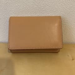 無印良品　ヌメ革　三つ折り財布のサムネイル