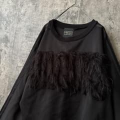 マダラニンゲン 3rd collection 黒色の嬲り 】ファーカットソー - メルカリ