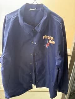 Spider-Man 나일론 코치 재킷 네이비