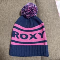 ROXY ロキシー ニット帽 ビーニー ブルーのサムネイル