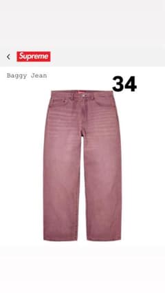 Supreme Baggy Jean サイズ34 ピンクのサムネイル