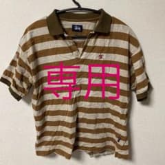stussy ９０S ボーダー　ポロシャツ メンズ　希少のサムネイル