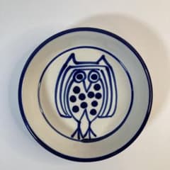 【レア】フクロウ柄の小皿のサムネイル