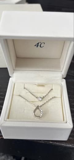 4℃ シルバーネックレス 2本セットのサムネイル