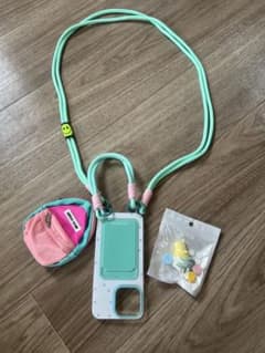 iPhone 15 ProMax용 스마트폰 케이스, 지갑과 스트랩 첨부