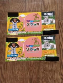 那須サファリパーク　割引券　チケットのサムネイル