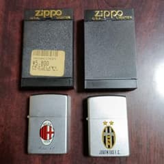 Zippo ACミラン ユヴェントス 2個セットのサムネイル