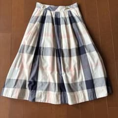 バーバリーブルーレーベル チェック柄 フレアスカート 38 - メルカリ