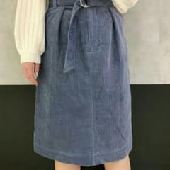 PAGEBOYのコーディロイタックリボンスカートのサムネイル