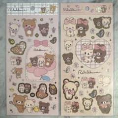 【正規品】リラックマ　クリアシール　２枚セット　サンエックスのサムネイル