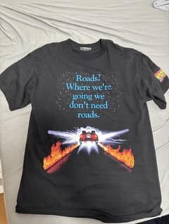 90s Back to the Future 映画T XL USA製 黒のサムネイル