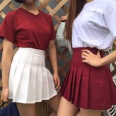 アメリカンアパレル　プリーツスカート　テニススカート　白　ホワイトのサムネイル