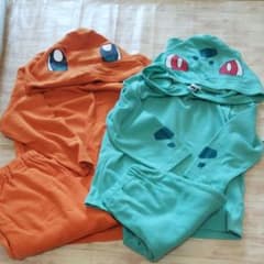 なりきりポケモンパジャマ  ヒトカゲ  130  フシギダネ  110のサムネイル