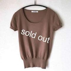【sold out】ワールド★SPB★イタリア素材の半袖ニットのサムネイル