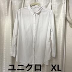 UNIQLO 長袖襟付きブラウス　XLのサムネイル